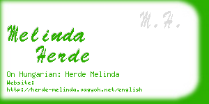 melinda herde business card